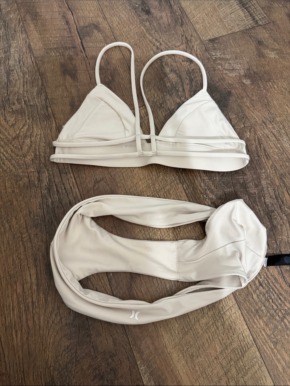 Hurley Neutral Beige Triangle Bikini Set - Picture 5 of 5